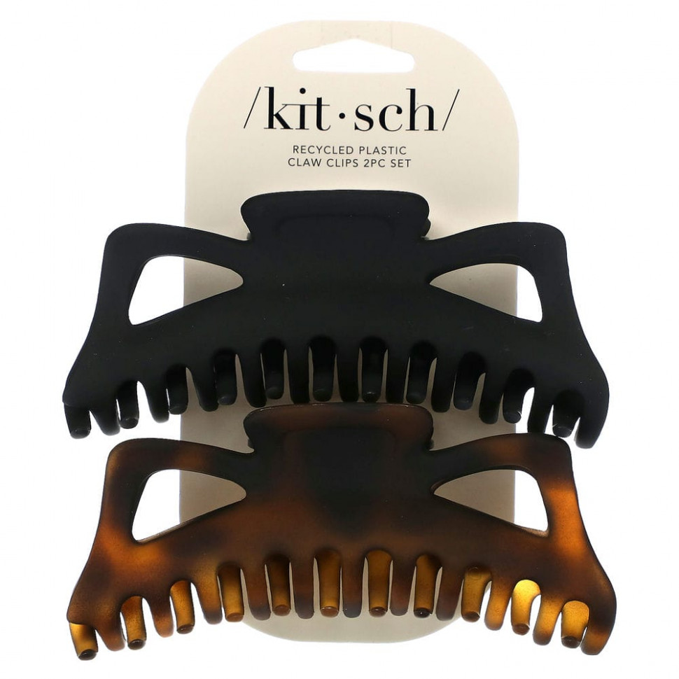 Kitsch,  Jumbo Classic Claw, Black & Tort, 2 .  1960