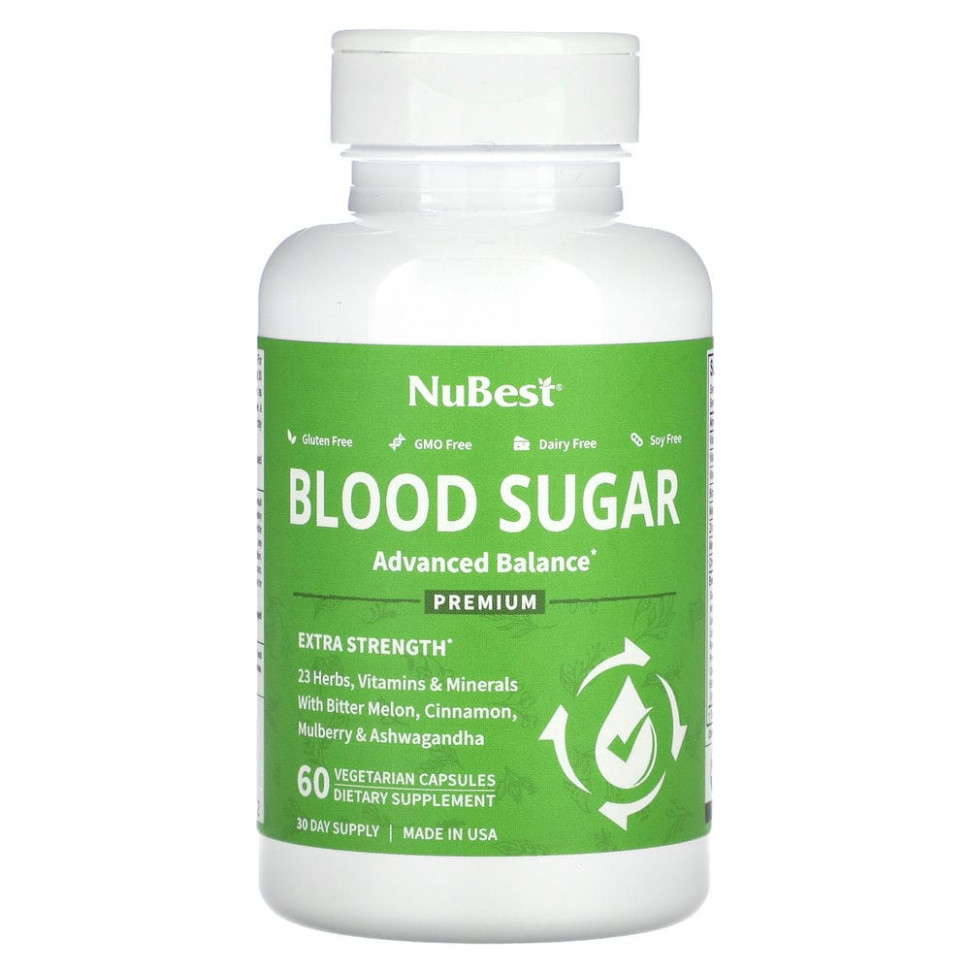 NuBest, Blood Sugar, Extra Strength, 60    3540