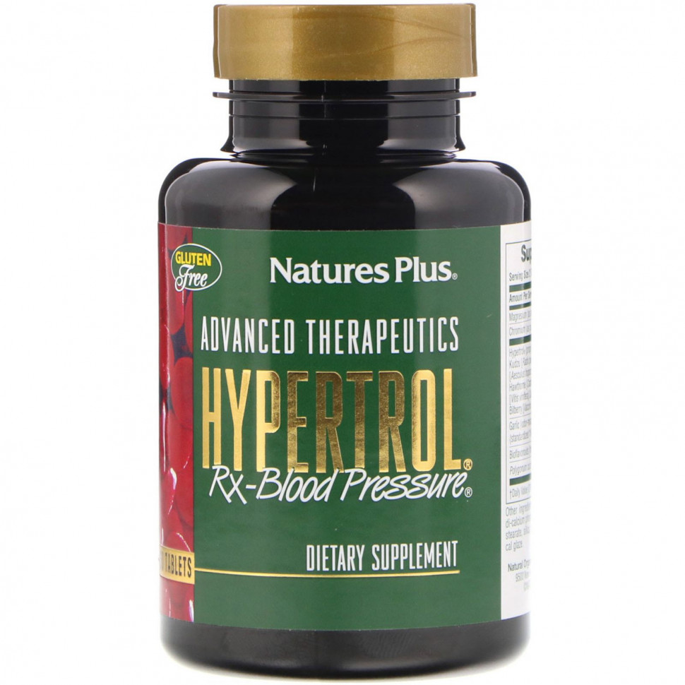 NaturesPlus, Advanced Therapeutics Hypertrol   , 60   4840