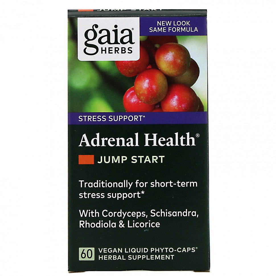  IHerb () Gaia Herbs, Adrenal Health, Jump Start, 60    , ,    5410 
