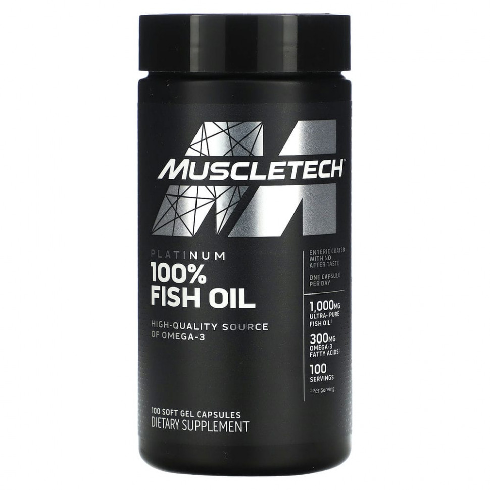 Muscletech, Platinum 100% Omega Fish Oil, Essential (),    -3  , 100     2130