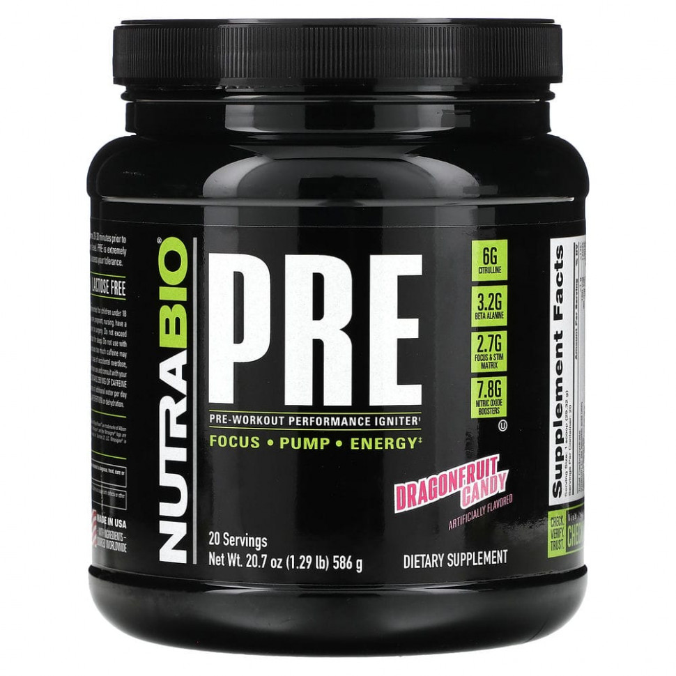 Nutrabio Labs, Pre-Workout Performance Igniter,    , 586  (1,29 )  7410