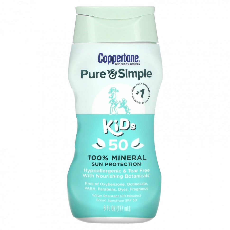 Coppertone, Pure & Simple,  , 100%    , SPF 50, 177  (6 . )  2790