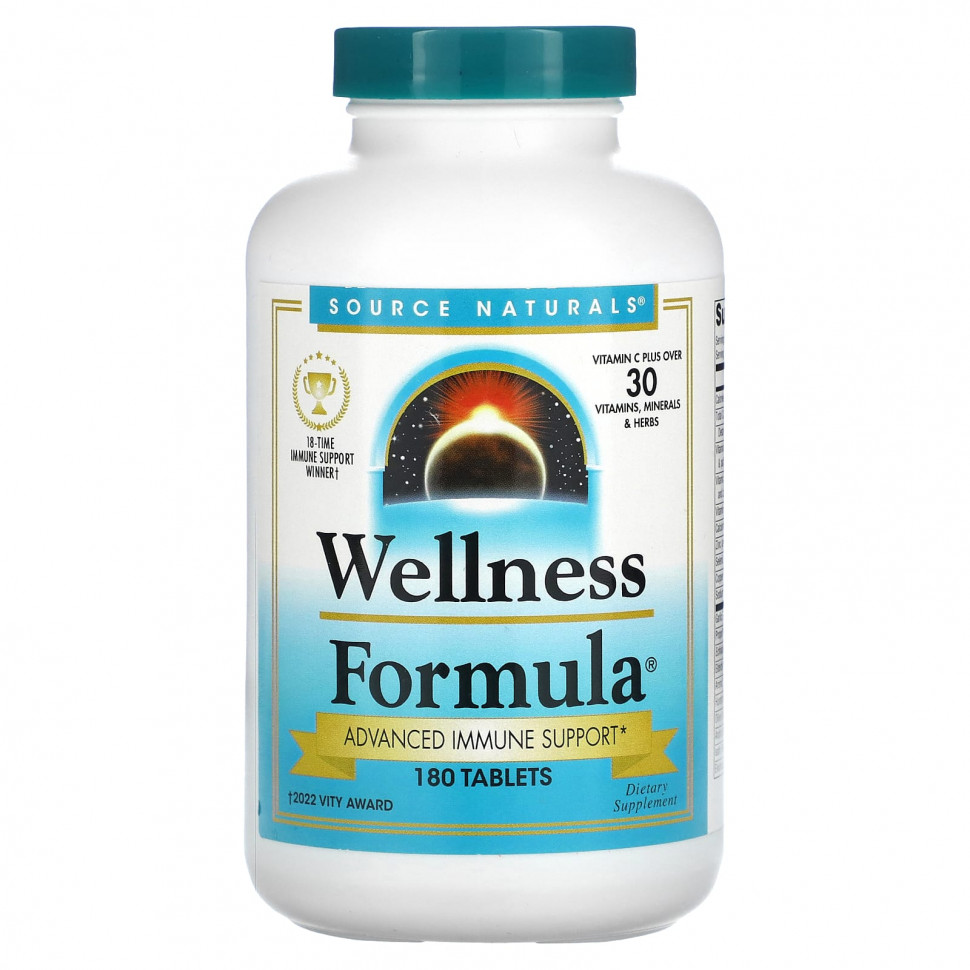 Source Naturals, Wellness Formula,   , 180   6890