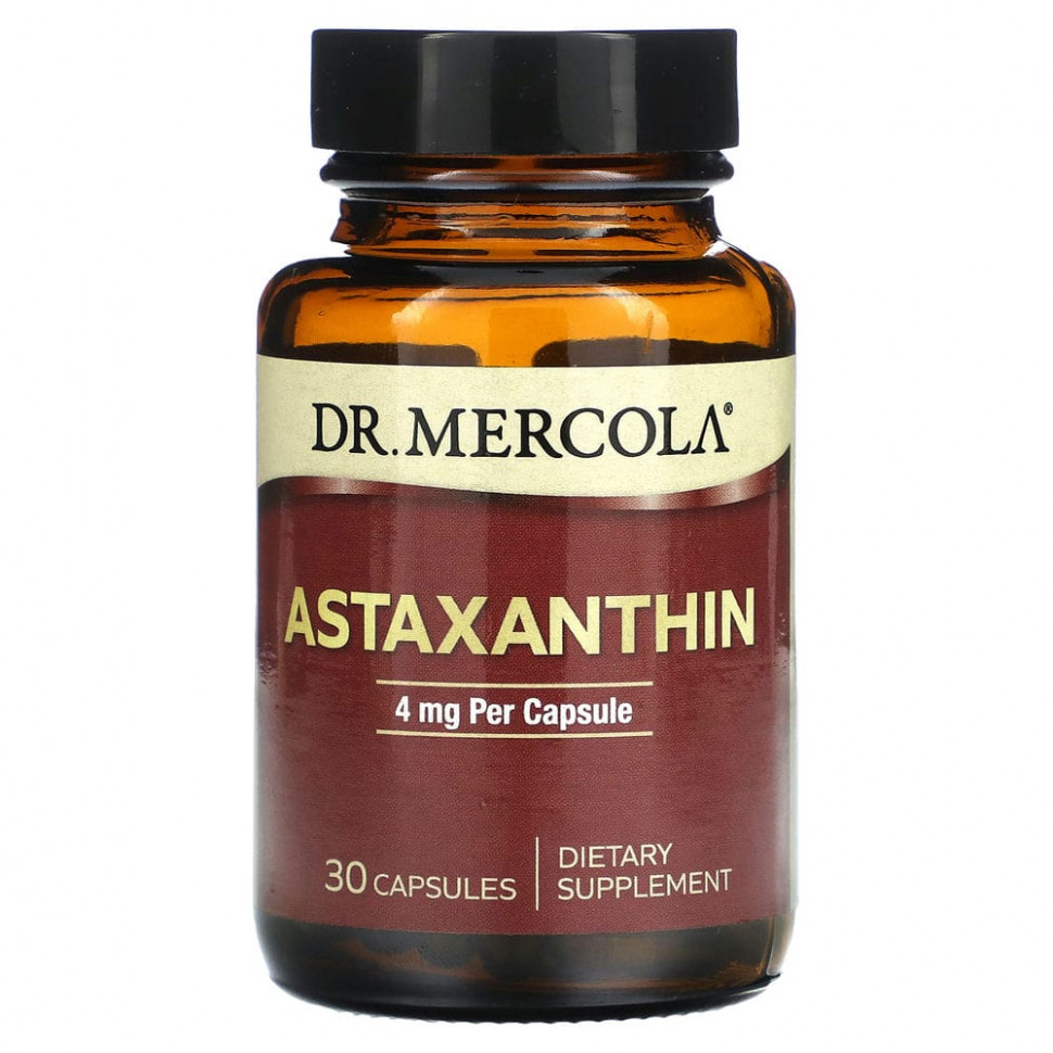Dr. Mercola, Astaxanthin, 4 mg, 30 Capsules  3500