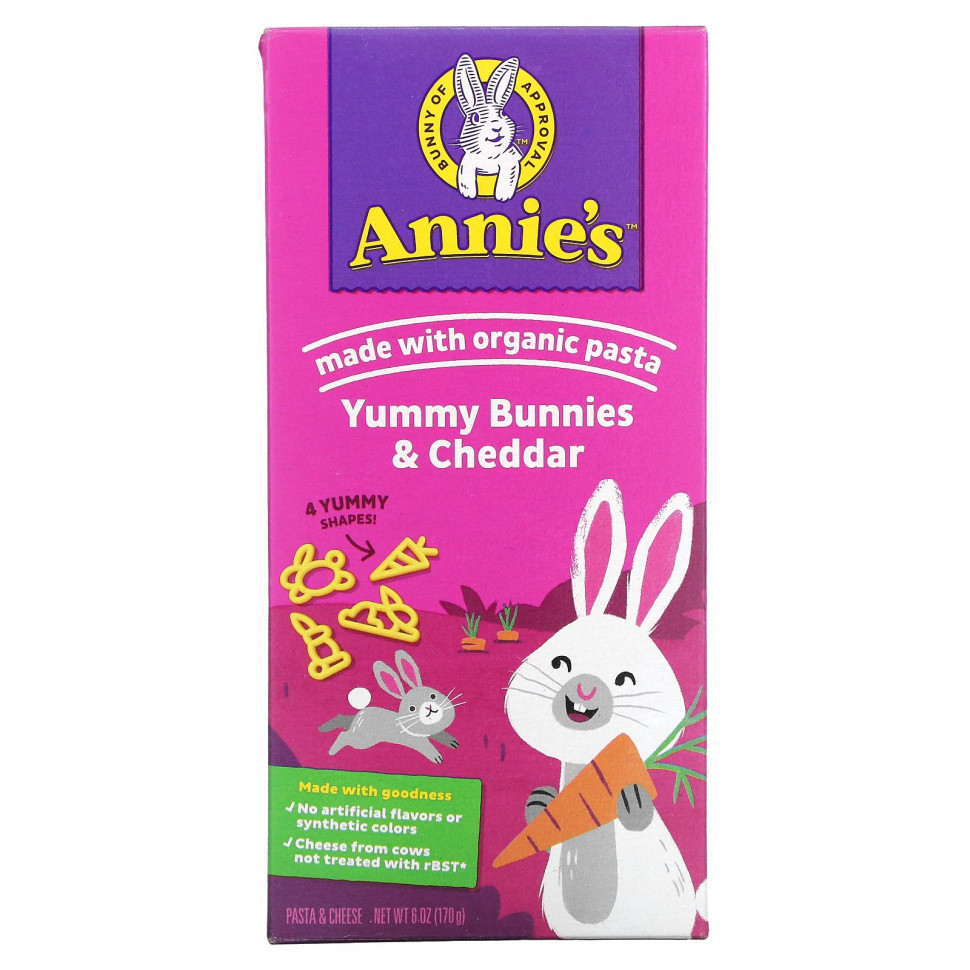 Annie's Homegrown, Bunny Pasta,       , 170  (6 )  940