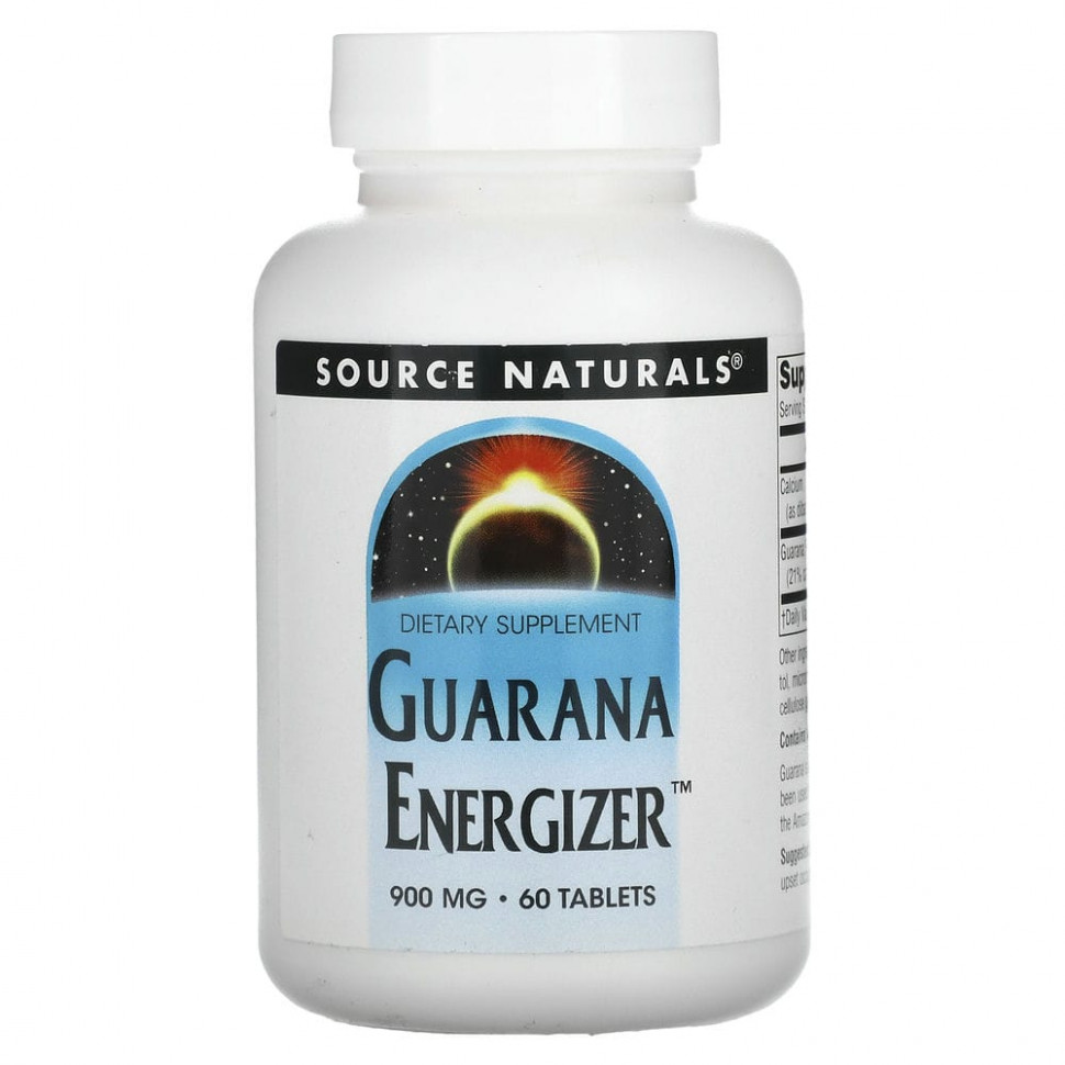 Source Naturals, Guarana Energizer, 900 , 60   1920