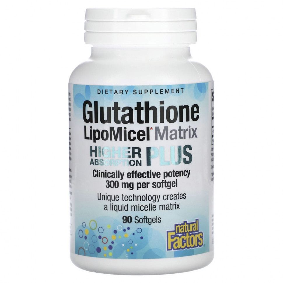 Natural Factors, Glutathione LipoMicel Matrix, 300 , 90    5790