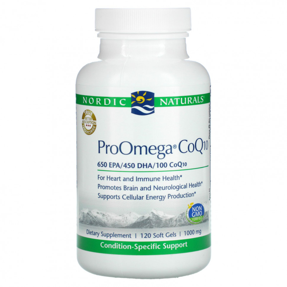 Nordic Naturals, ProOmega CoQ10, 1000 , 120    10900