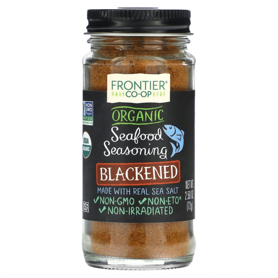 Frontier Co-op, Organic Seafood Seasoning, Blackened, 2.5 oz (72 g)  1110