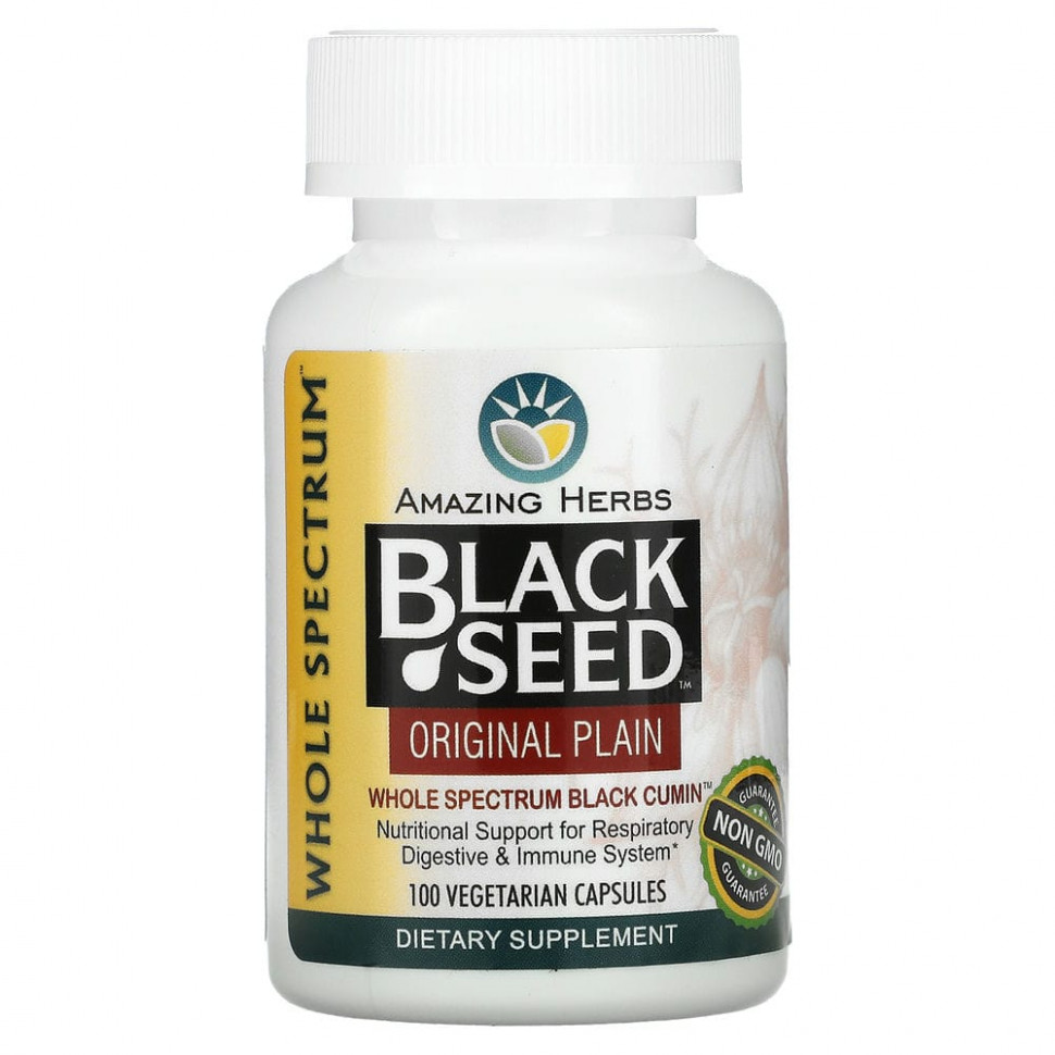 Amazing Herbs, Black Seed, Original Plain, 100    3610