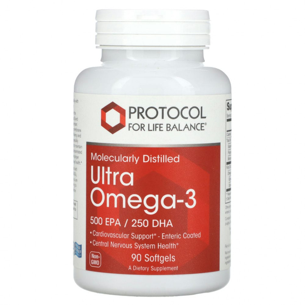 Protocol for Life Balance, Ultra Omega-3, 500  / 250 , 90    3570