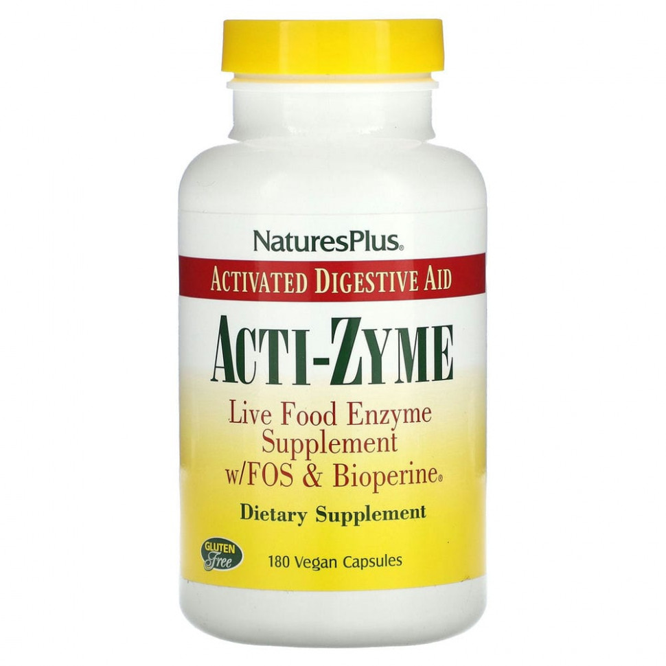 NaturesPlus, Acti-Zyme, 180    6050