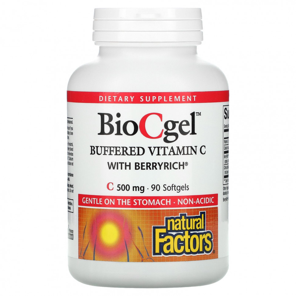 Natural Factors, BioCgel,   C  BerryRich, 500 , 90    2310