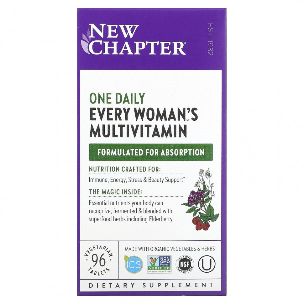 New Chapter, One Daily Every Woman's,   , 96    9830