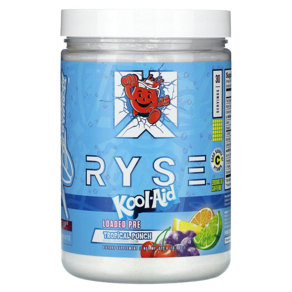 Ryse Supps, Loaded Pre, Kool-Aid,  , 372  (13,1 )  6650