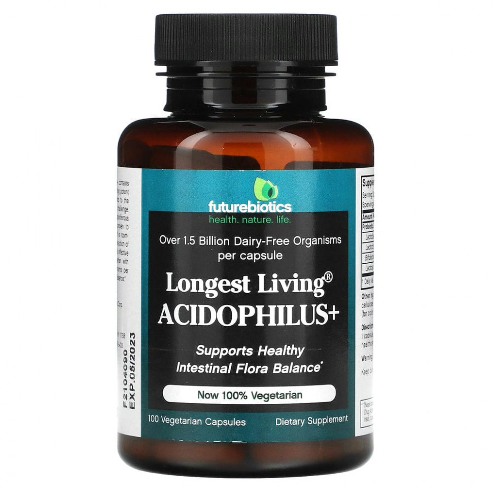 FutureBiotics, Longest Living Acidophilus +, 100    1980