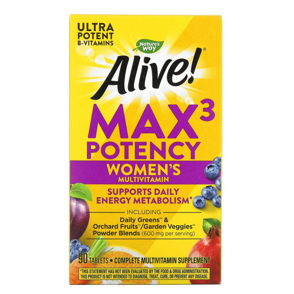 Nature's Way, Alive! Max3 Potency,   , 90   4830