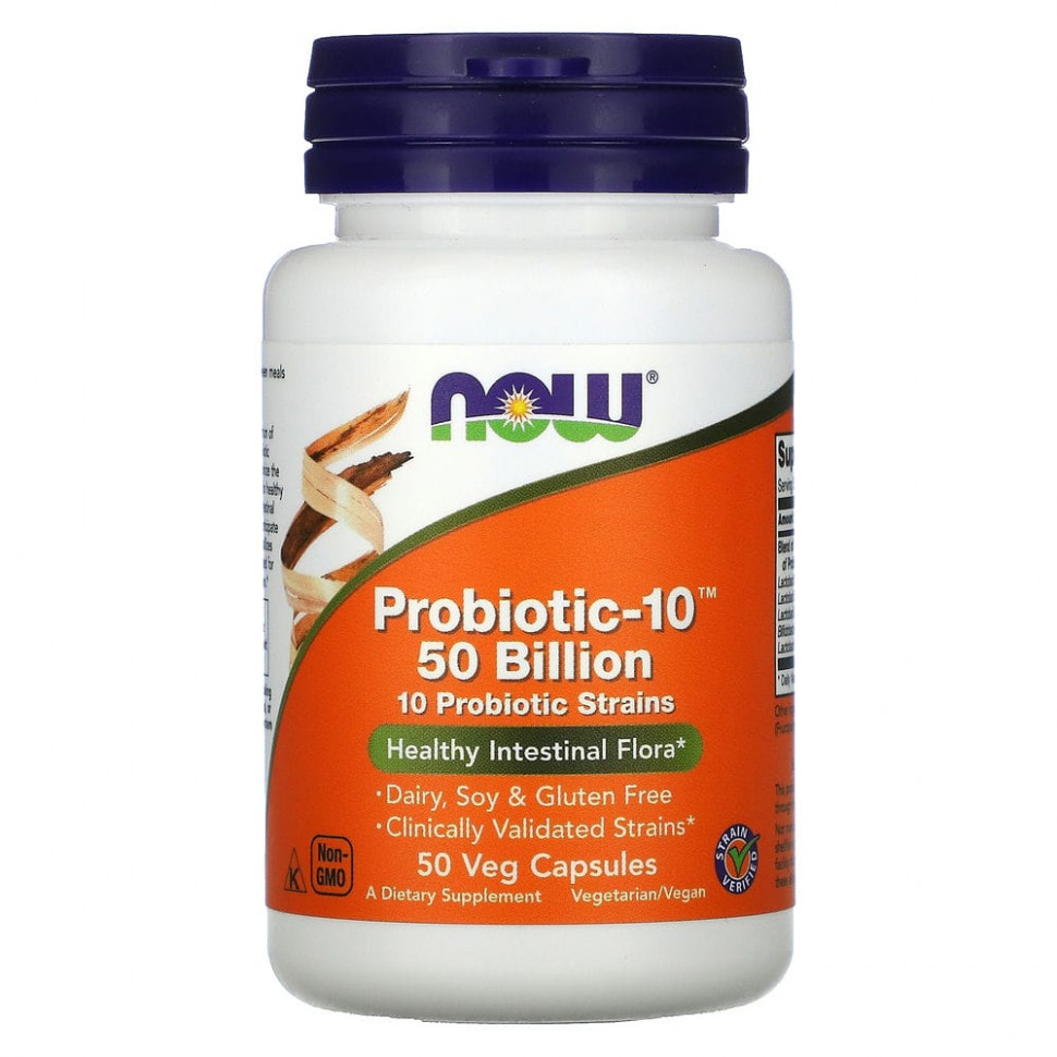 NOW Foods, Probiotic-10, 50 , 50    4760