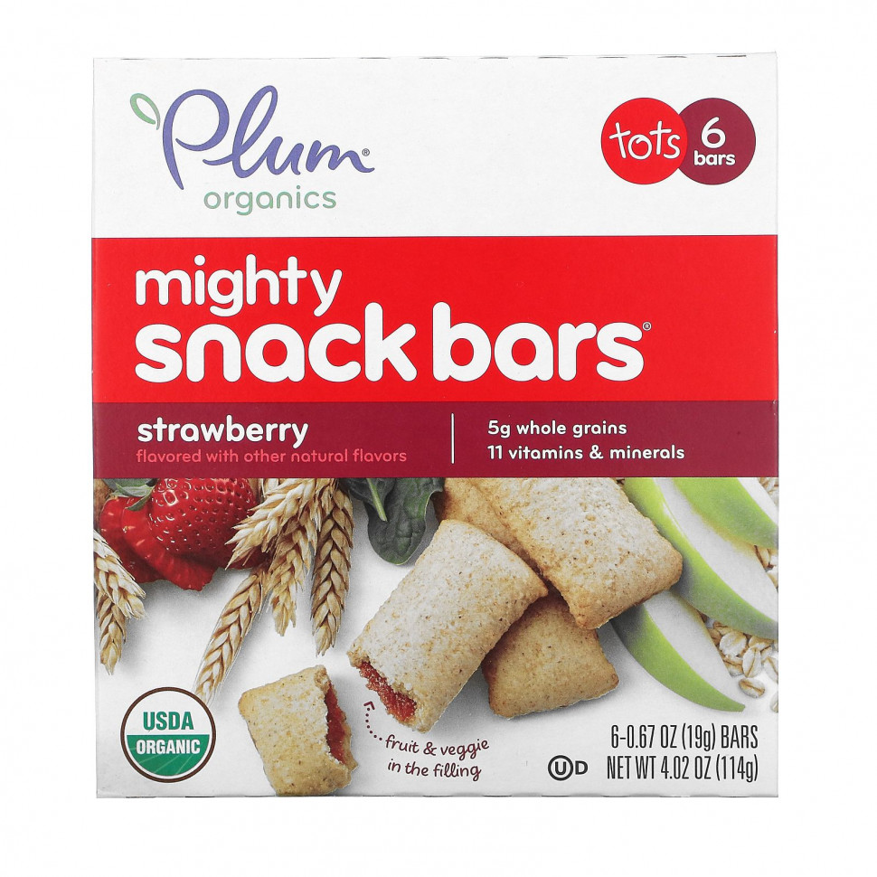 Plum Organics, Mighty Snack Bars,  ,  , 6   19  (0,67 )  1000