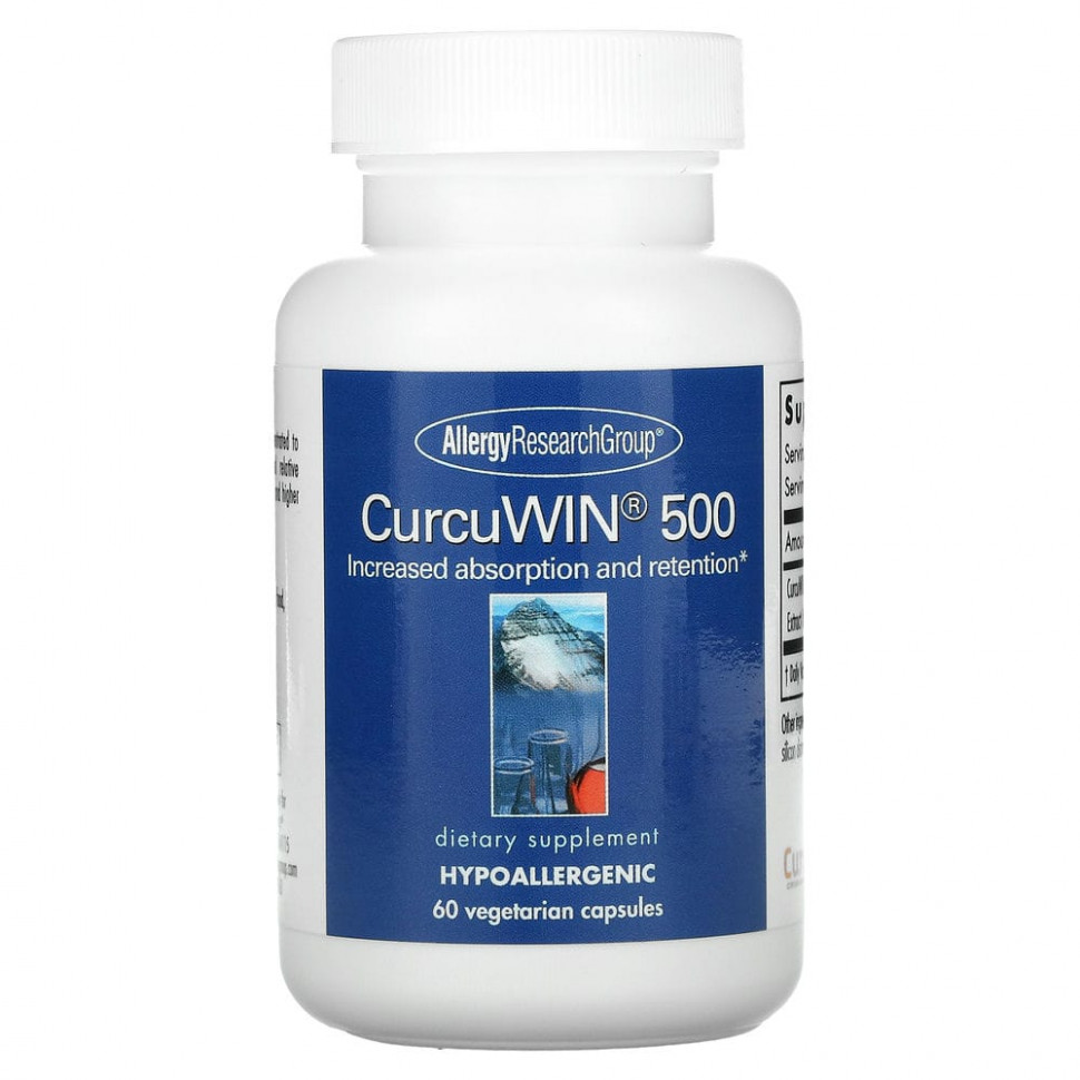 Allergy Research Group, CurcuWin 500, 60    6100