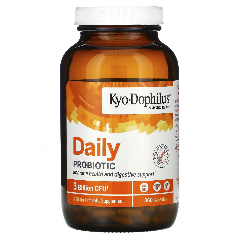 Kyolic, Kyo-Dophilus, Daily Probiotic, 3 Billion CFU, 360 Capsules  9430