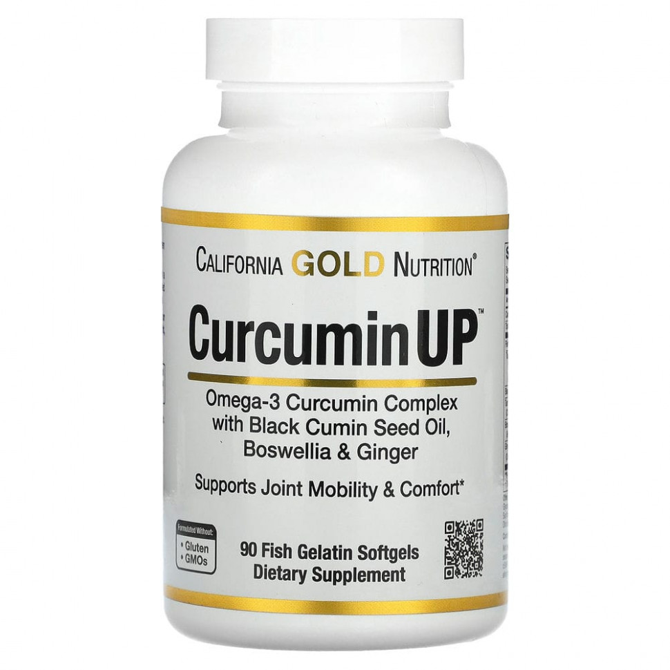 California Gold Nutrition, Curcumin UP,   -3  ,       , 90      4320