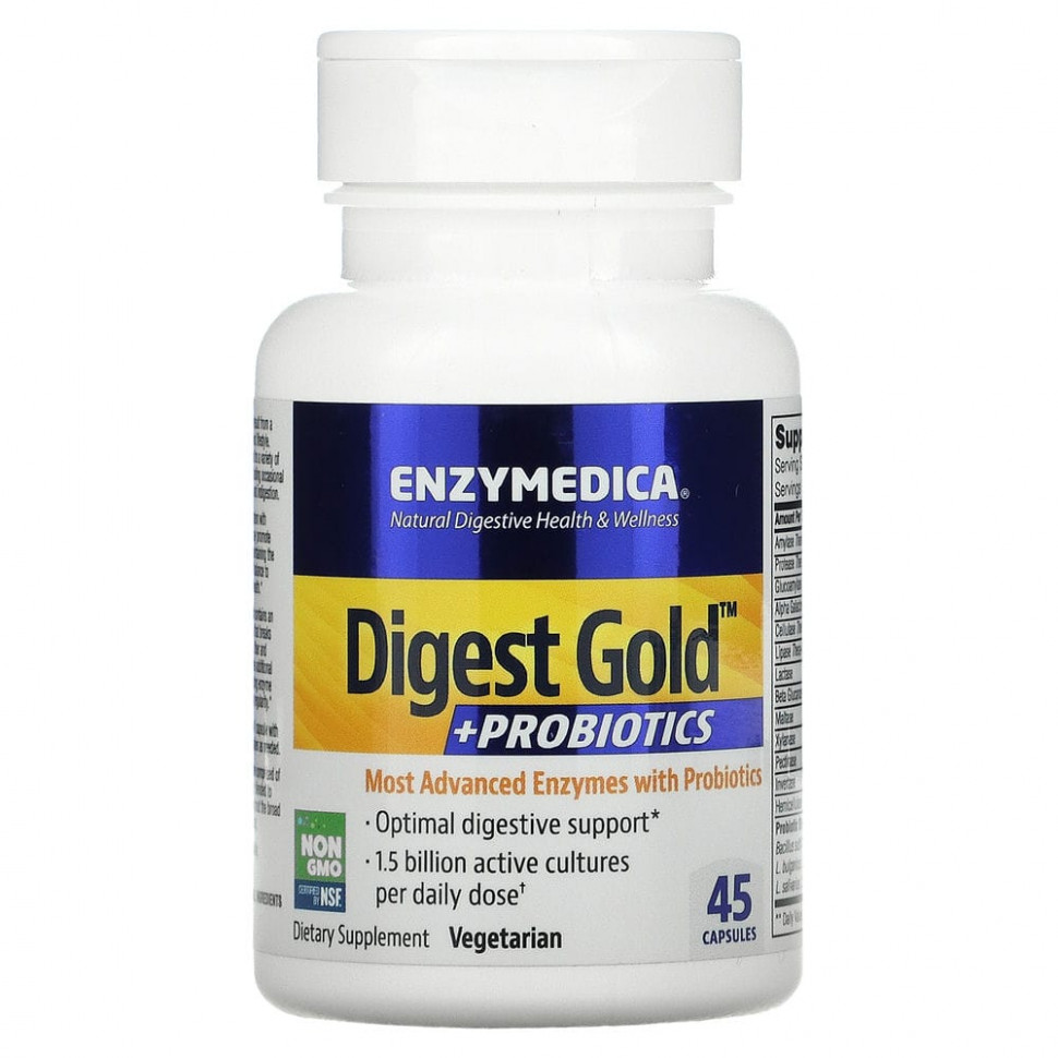 Enzymedica, Digest Gold + , 45   4760