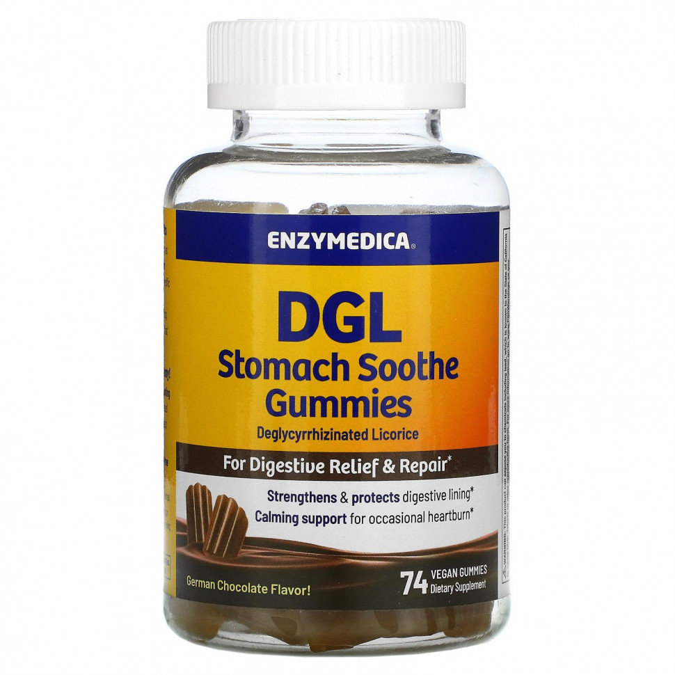 Enzymedica, DGL Stomach Soothe Gummies,  , 74     4010