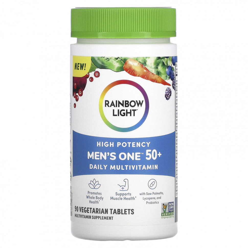 Rainbow Light, Men's One 50+ Daily, ,  , 90    5240