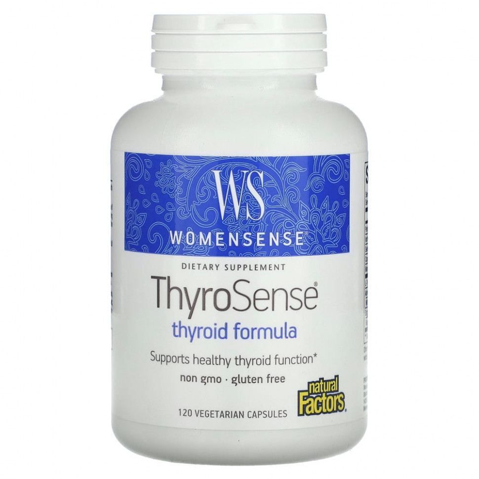 Natural Factors, WomenSense, ThyroSense,    , 120    3800