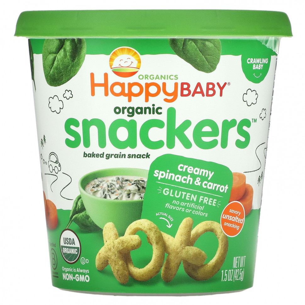 IHerb () Happy Family Organics, Organic Snackers,    , 42,5  (1,5 ), ,    1080 