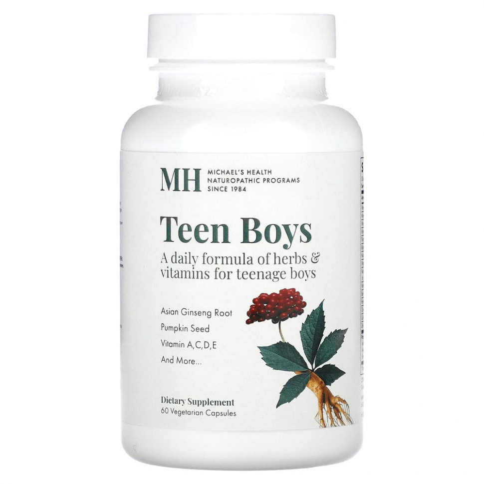 Michael's Naturopathic, Teen Boys Caps,   -,    , 60    3750