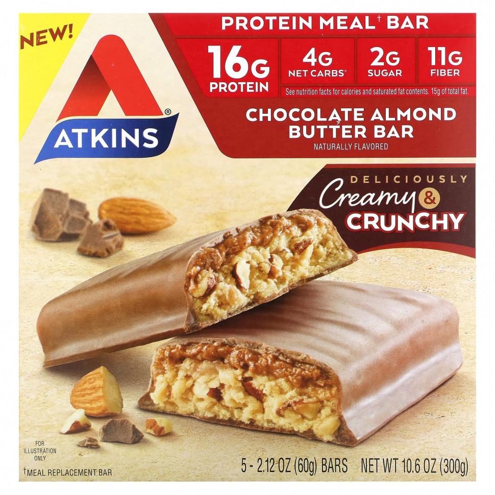  IHerb () Atkins, Protein Meal Bar,      , 5   60  (2,12 ), ,    2630 