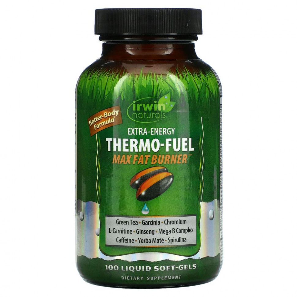 Irwin Naturals, Extra-Energy Thermo-Fuel Max Fat Burner, 100    4910