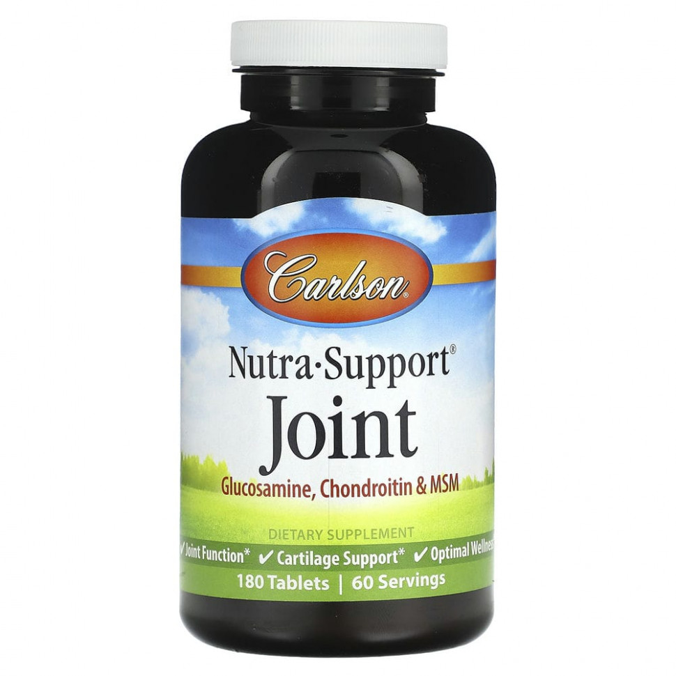 Carlson, Nutra-Support Joint, 180 Tabs  8860