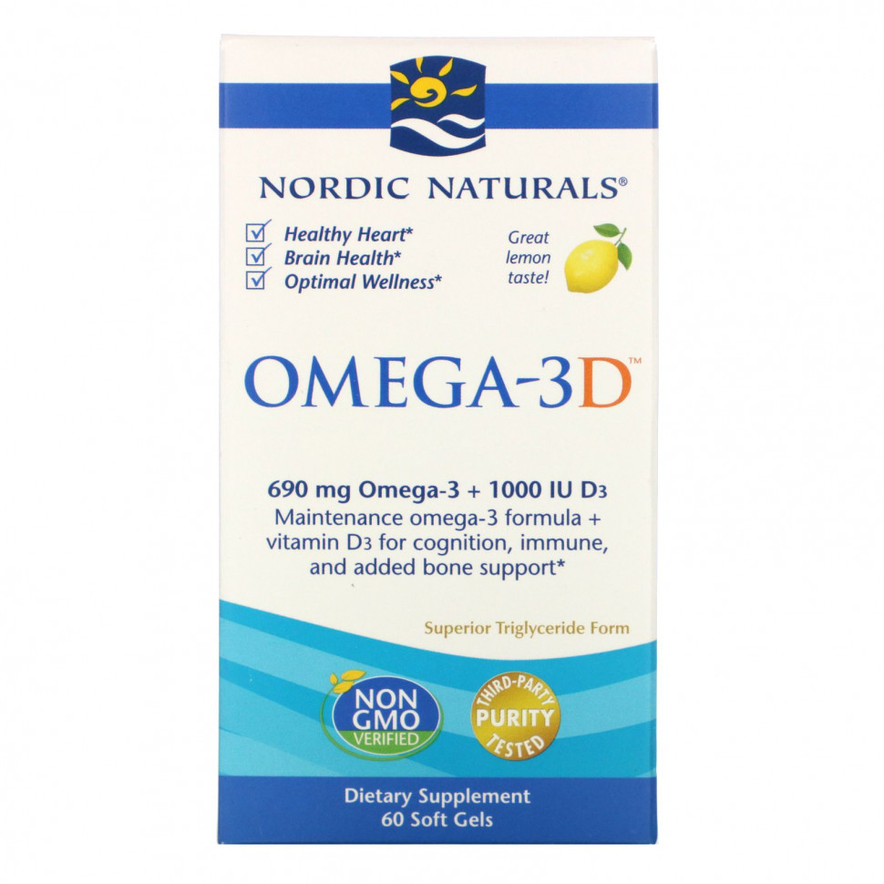 Nordic Naturals, -3D, , 1000 , 60    3300