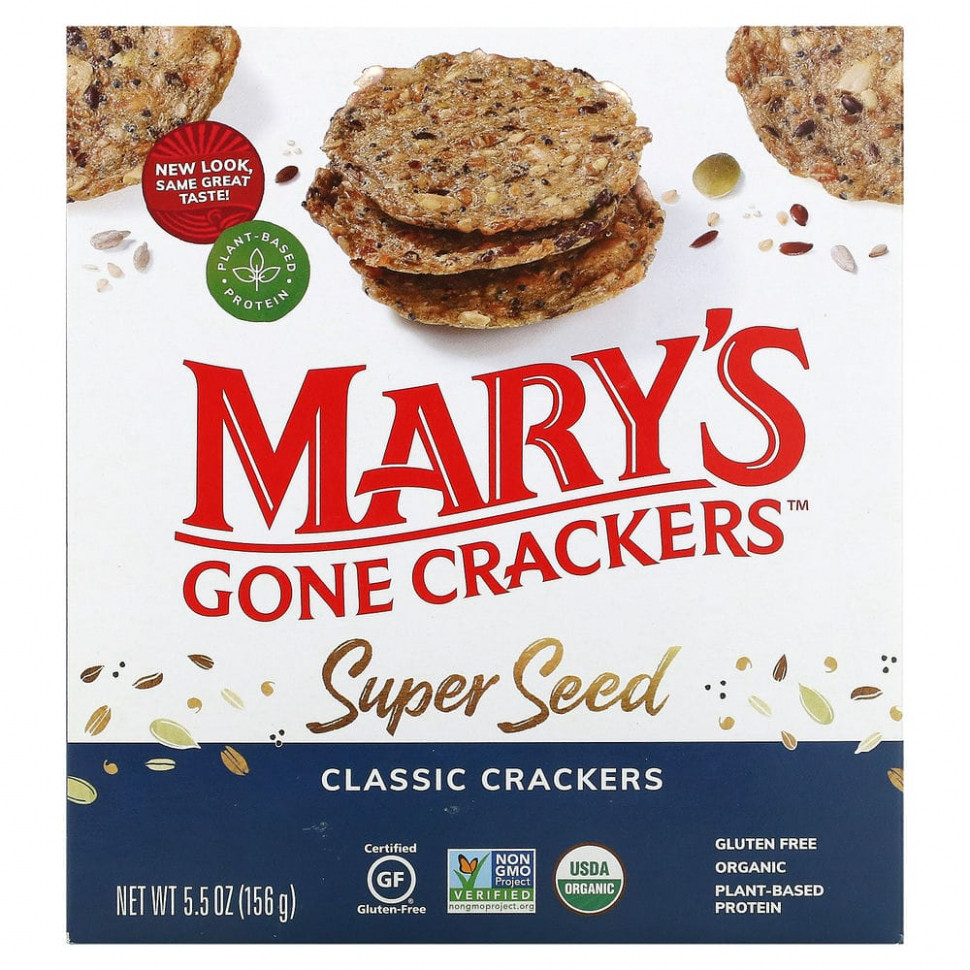  IHerb () Mary's Gone Crackers, Super Seed,  ,  , 156  (5,5 ), ,    1170 