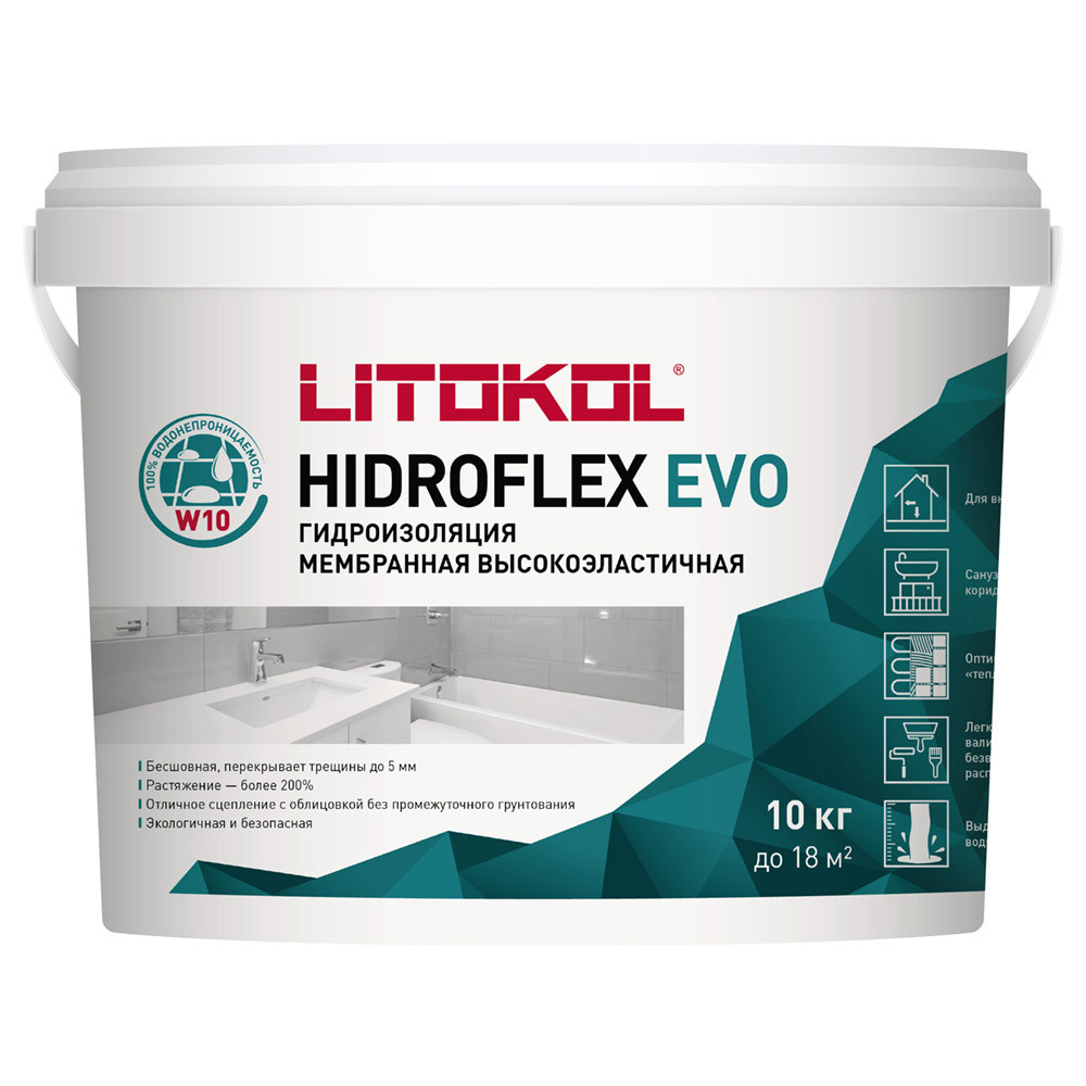 ���� ������������� ���������� Litokol Hidroflex 10 ��, ����, ������ ������ �� 5640 ���