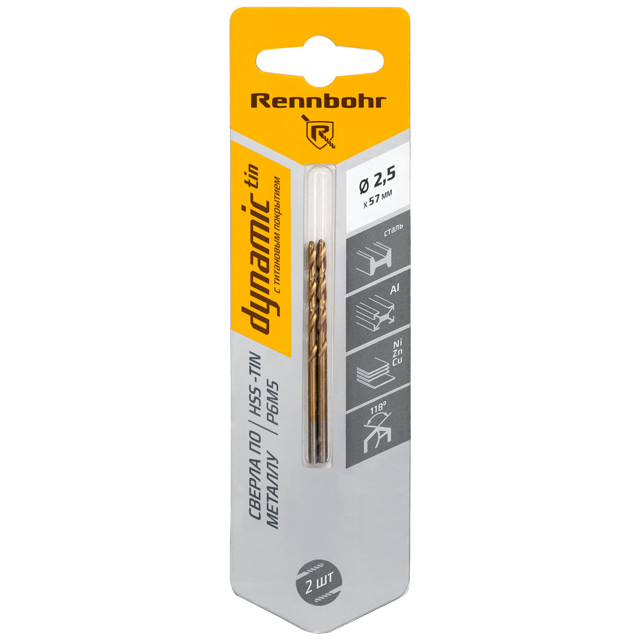 ���� ������ �� ������� RENNBOHR DYNAMIC-TIN 2,5�57�� 2��, ����, ������ ������ �� 85 ���