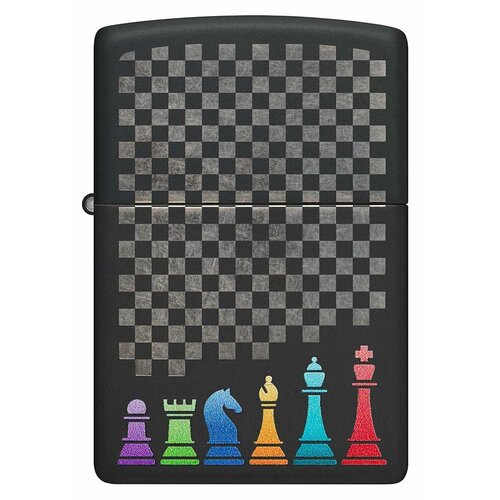    ZIPPO Classic 48662 Chess Pieces   Black Matte -   6489