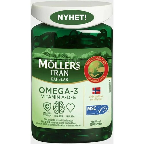 Omega-3 MOLLER TRAN 160 . -3   A- D- E 160 . . 2499