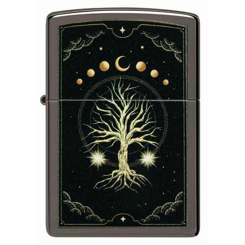    ZIPPO Classic 48636 Mystic Nature Design   Black Ice -   6400