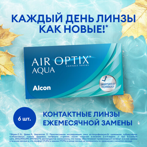   Alcon Air optix Aqua, 6 ., R 8,6, D -1, 1 . 2779