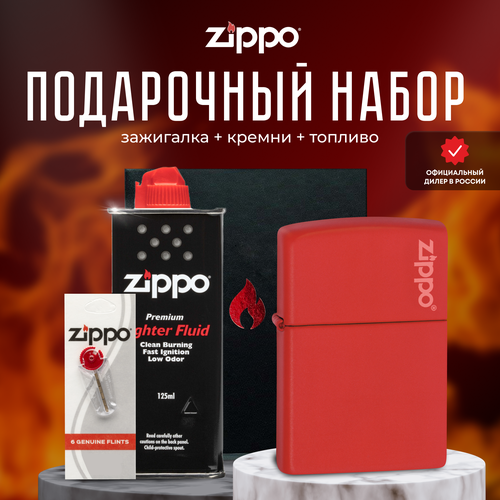  ZIPPO   (   Zippo 233ZL Classic Red Matte Logo +  +  125  ) 6361