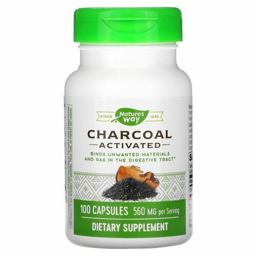 Activated Charcoal 100 caps Grn Lid, ����, ������ ������ �� 12851 ���