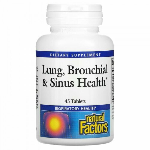 Natural Factors, Lung, Bronchial & Sinus Health, 45 Tablets 2025