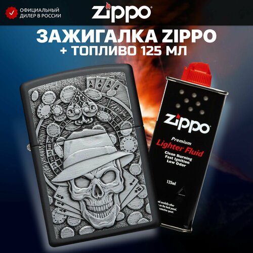   ZIPPO 49183 Gambling Skull +     125  9010