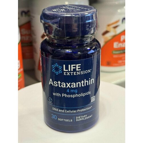 Life Extension Astaxanthin 4 mg, ����������� � �������������, 30 ������� ������, ����, ������ ������ �� 3670 ���