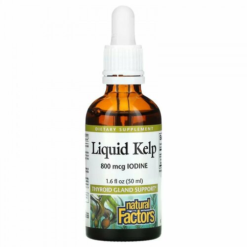 Natural Factors, Liquid Kelp, 800 mcg, 1.6 fl oz (50 ml) 2654